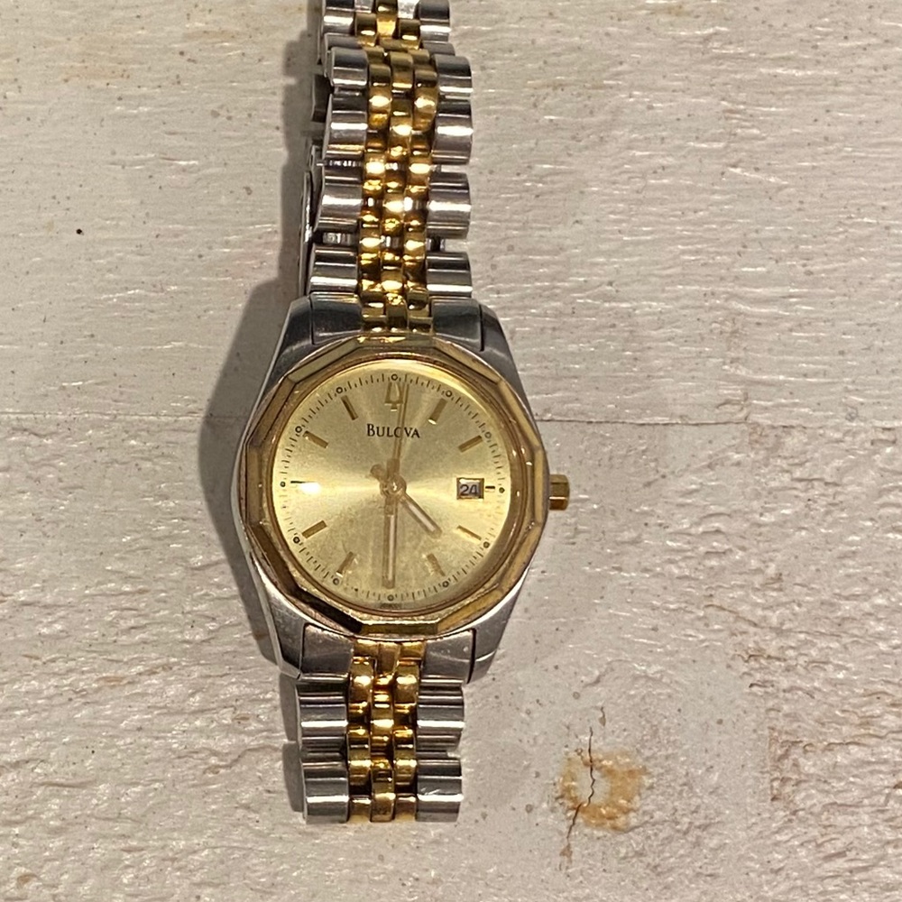 Bulova Two Tone watch